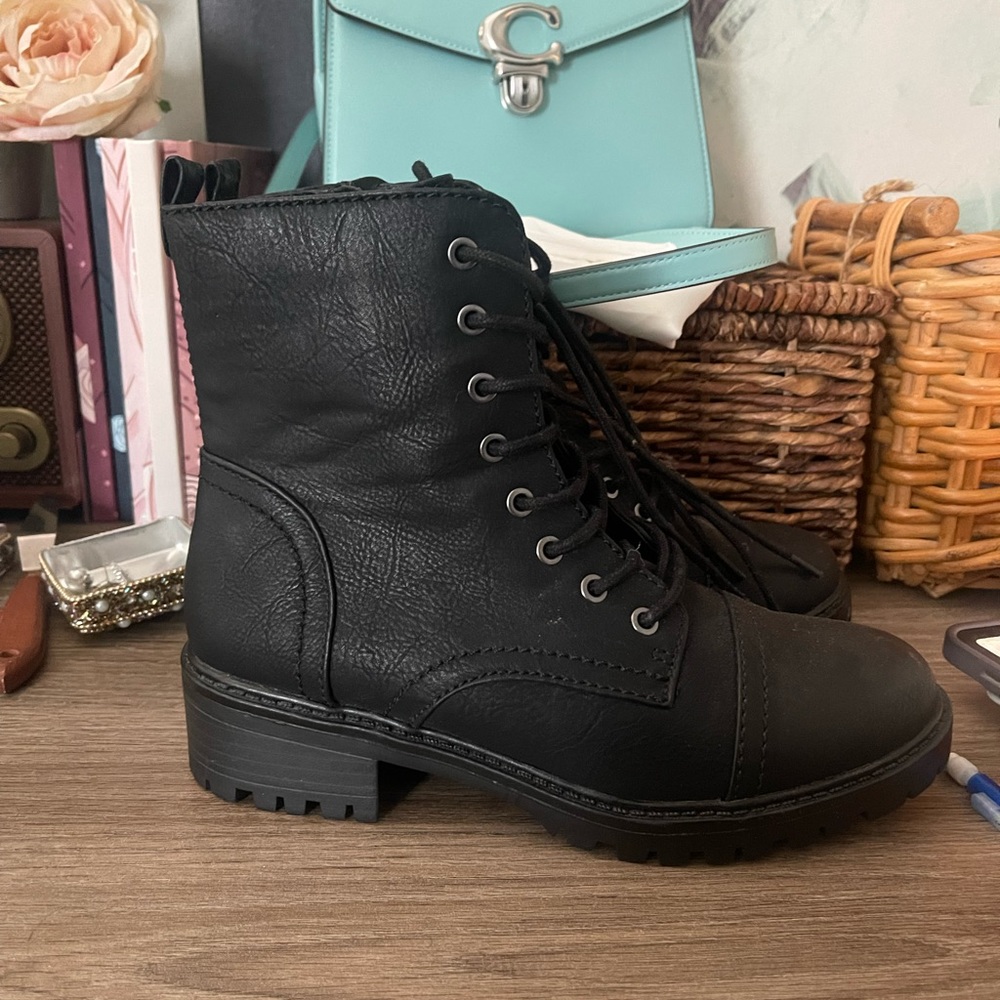 Lace up ankle boots